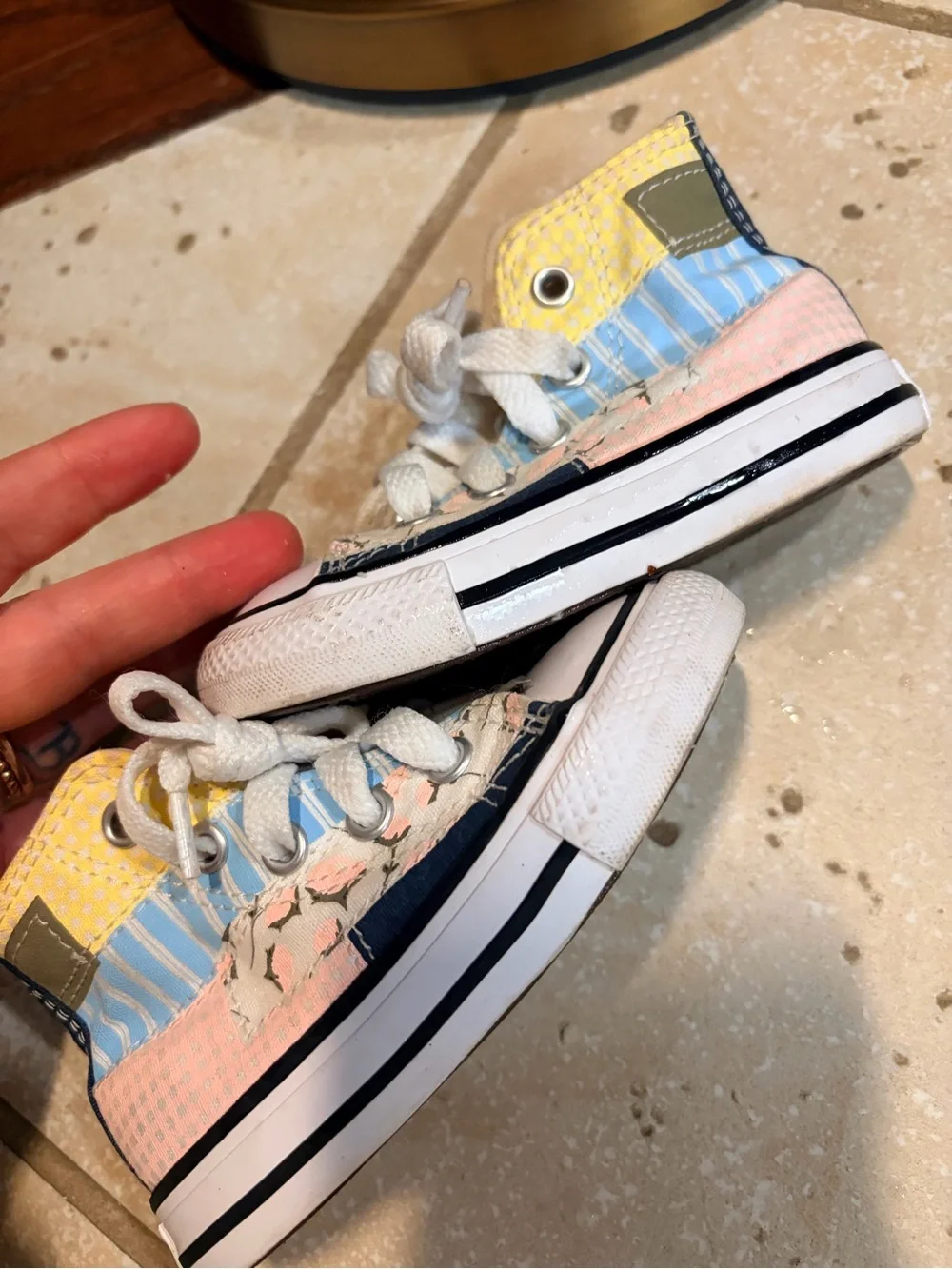 Converse Kids High-Top Sneakers in Pink, Yellow, Blue, White